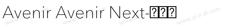 Avenir Avenir Next字体转换